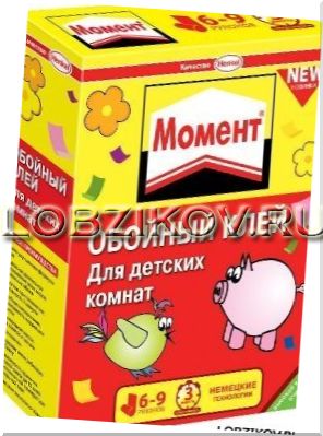 Новый обойный клей Момент для детских комнат.