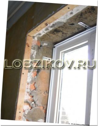 Установка пластиковых откосов