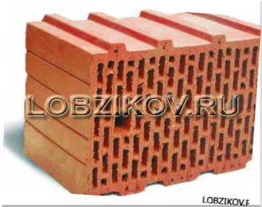 Камень рядовой 10,8NF поризованный