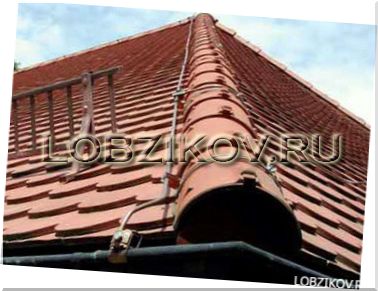 Методы крепления молниеприемников и их токоотводов