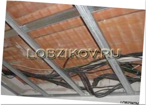 Монтаж подвесного потолка из гипсокартона