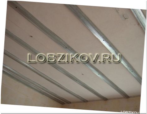 Монтаж подвесного потолка из гипсокартона