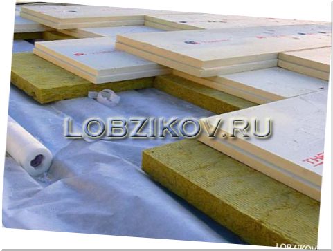 Укладка теплоизоляционных плит