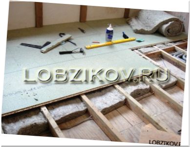 Утепление полов с использованием минеральной ваты