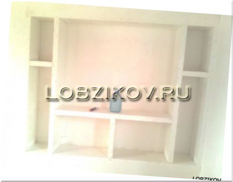 Как сделать полку из гипсокартона?