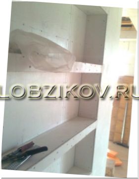Как сделать полку из гипсокартона?
