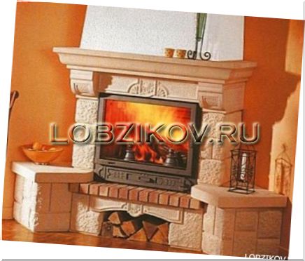 Угловой камин