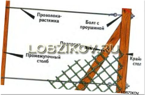 Установка сетки