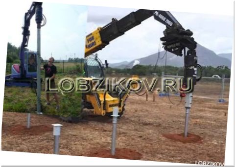 Установка свай