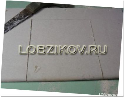 Вырез в гипсокартоне