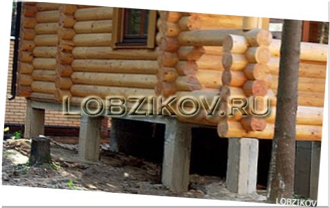 Заливка столбчатого фундамента