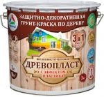 Товар Древопласт - акриловая грунт-краска для дерева с добавлением синтетического воска, банка 3кг